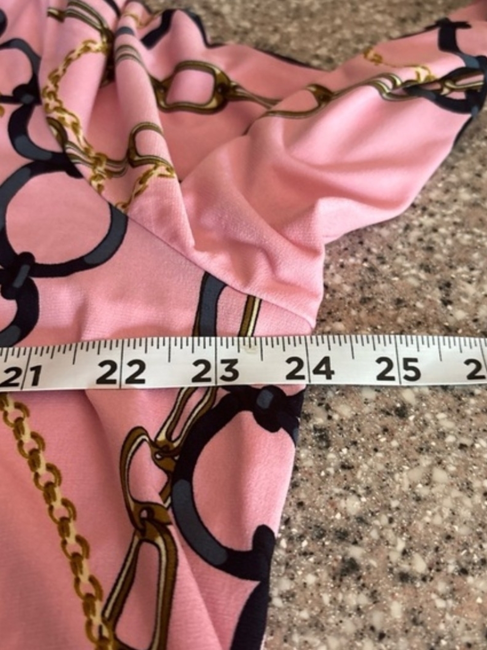 JM Collection Pink Chain-Print V-Neck Tunic - Picture 9 of 10